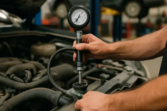 Cooling system pressure test and inspection - diagnostic guide