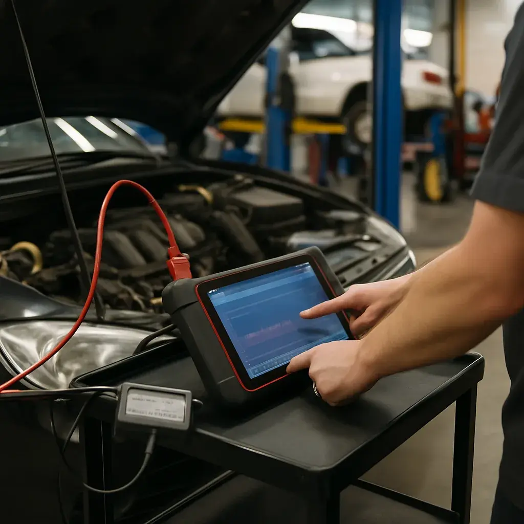 Scan tool and live data verification - Steady Check Engine Light - verification inspection
